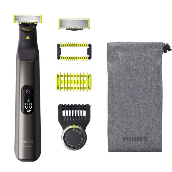 Aparat de tuns Philips OneBlade Pro QP6551/15, 0.4-10 mm, Crom - Cod produs: 154064