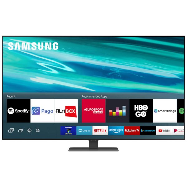 Televizor Smart QLED Samsung 50Q80A, 125 cm, 4K Ultra HD, Gri, Clasa G - Cod produs: 149441