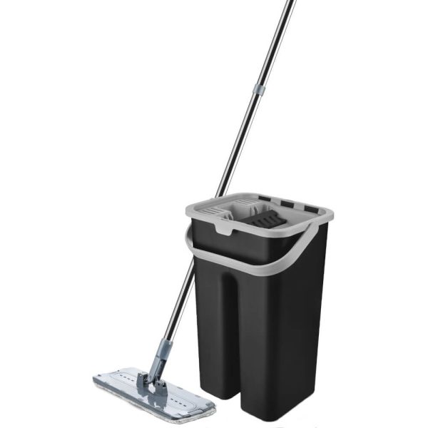 Set de curatenie Vanora Home Master Clean, Mop Plat, Negru - Cod produs: 154425