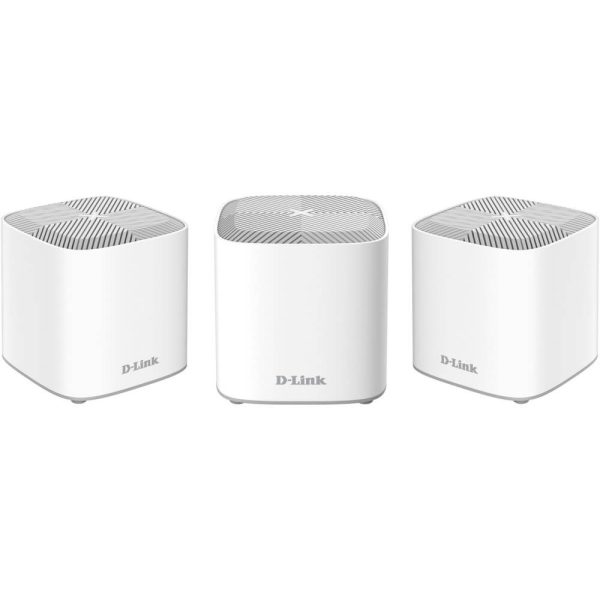 Sistem Wi-Fi Mesh D-Link COVR-X1862, AX1800, Dual-Band, 3-Pack, Alb - Cod produs: 154204