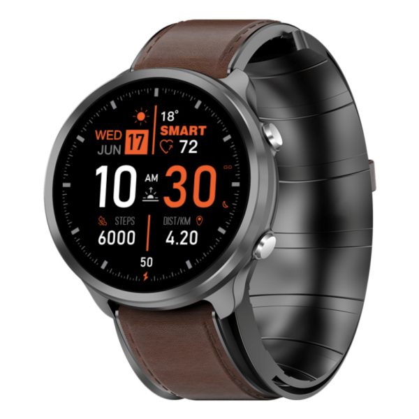 Smartwatch iSEN Watch P30, IP67, Negru/Maro inchis - Cod produs: 160027