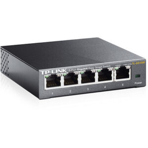 Switch TL-SG105E, 5 porturi 10/100/ 1000 Mbps, carcasa metalica (include timbru verde 1 leu) - Cod produs: TL-SG105E