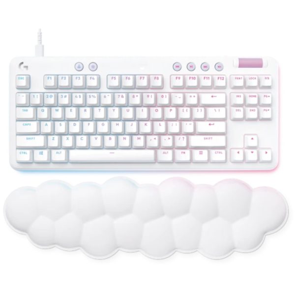 Tastatura gaming mecanica Logitech G713, Switch GX Red, Alb - Cod produs: 154038