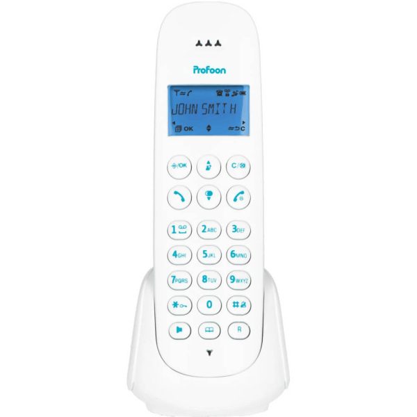 Telefon fara fir DECT Profoon PDX-300BW, Alb/Albastru - Cod produs: 155532