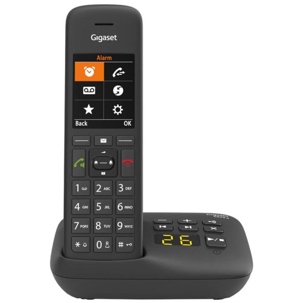 Telefon fara fir DECT Gigaset C575, Agenda 200 contacte, Alarma, Negru - Cod produs: 153891