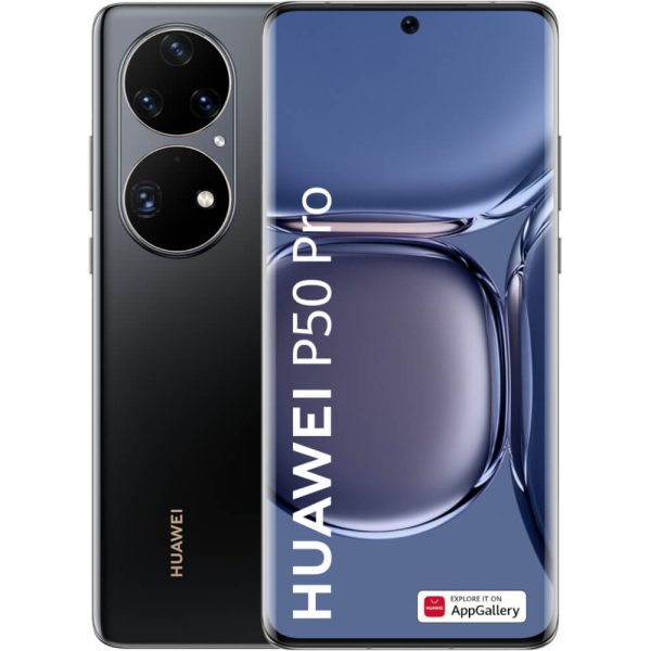 Telefon mobil Huawei P50 Pro, Dual SIM, 8GB RAM, 256GB, 4G, Golden Black - Cod produs: 150436