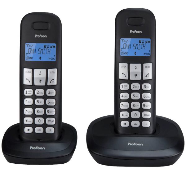 Telefon fara fir DECT Profoon PDX-1120, Agenda 20 de contacte, Caller ID, Redial, Negru - Cod produs: 155536