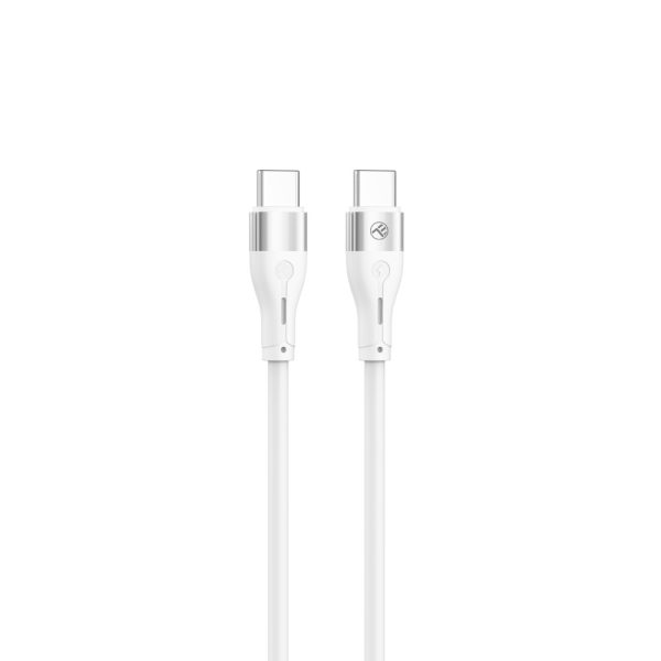Cablu de date Tellur TLL155501, Type-C, 1m, Alb - Cod produs: 154299