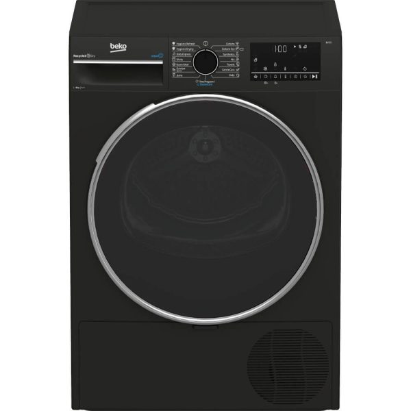 Uscator de rufe Beko B3T68239MG, Pompa de caldura, 8 kg, 15 programe, Tehnologie Aquawave, Lumina interioara, Clasa A++, Gri - Cod produs: 155087