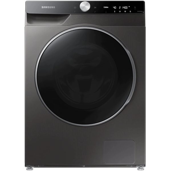 Masina de spalat cu uscator Samsung WD12TP34DSX/S7, Spalare 12 kg, Uscare 8 kg, 1400 rpm, Eco Bubble, AI Control, AirWash, Hygiene Steam, Negru, Clasa F - Cod produs: 150626